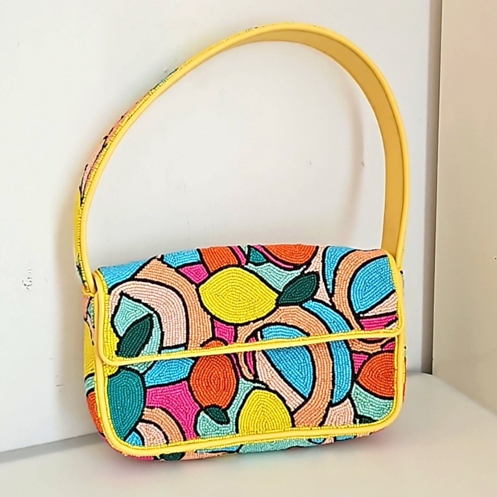 Staud Citrus Tommy Beaded Bag
